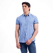 JJ Willis Short Sleeve Shirt (Size - M) - Blue