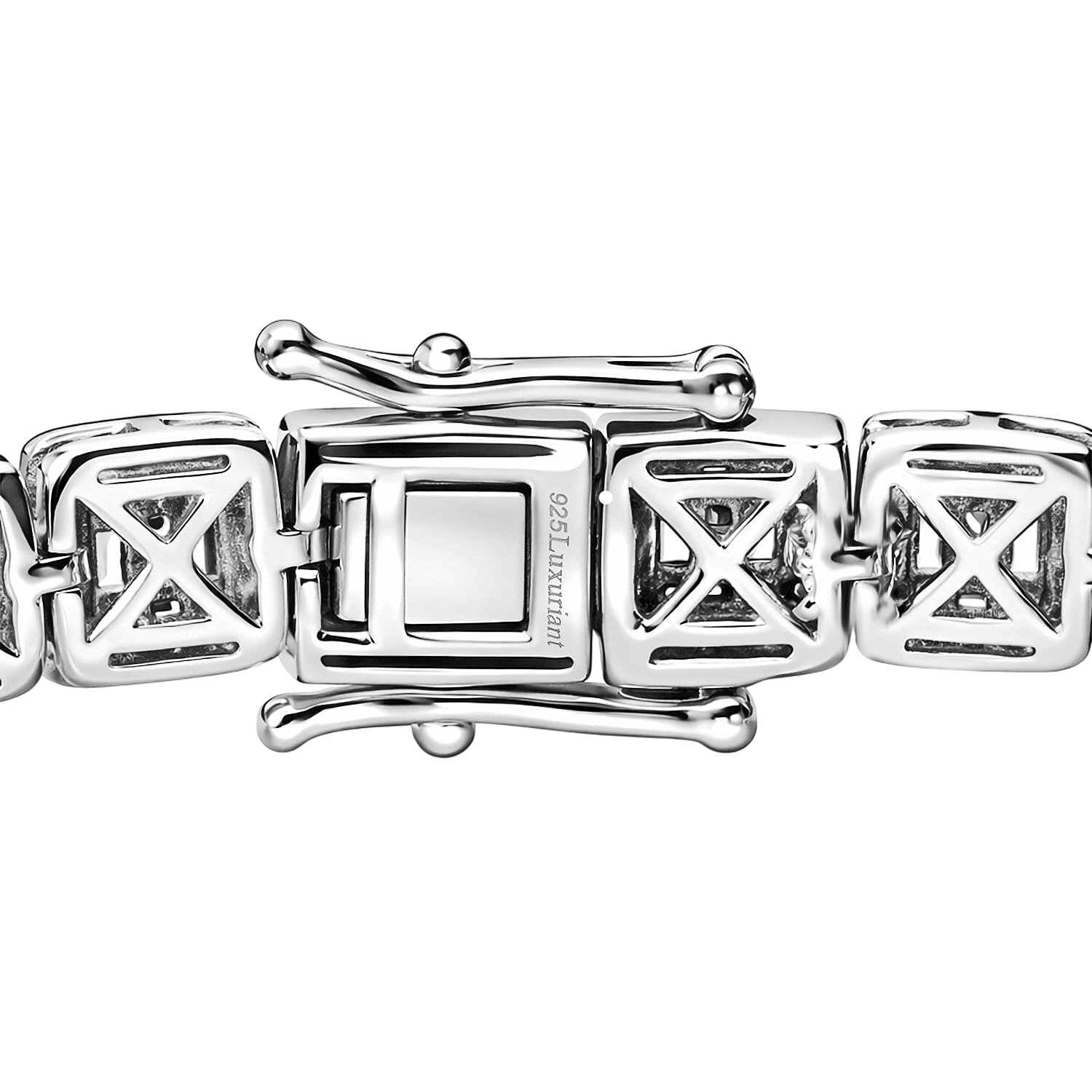 Luxuriant - SGL Certified SI-GH Lab Grown Diamond Bracelet (Size - 7.5) in Rhodium Overlay Sterling Silver 4.06 Ct, Silver Wt. 16.50 Gms