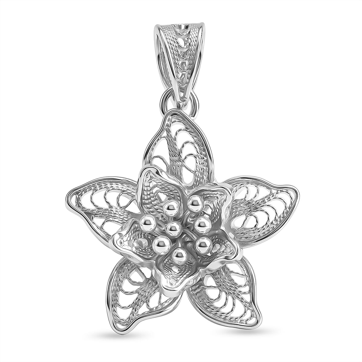 Royal Bali Collection - Sterling Silver Star Pendant