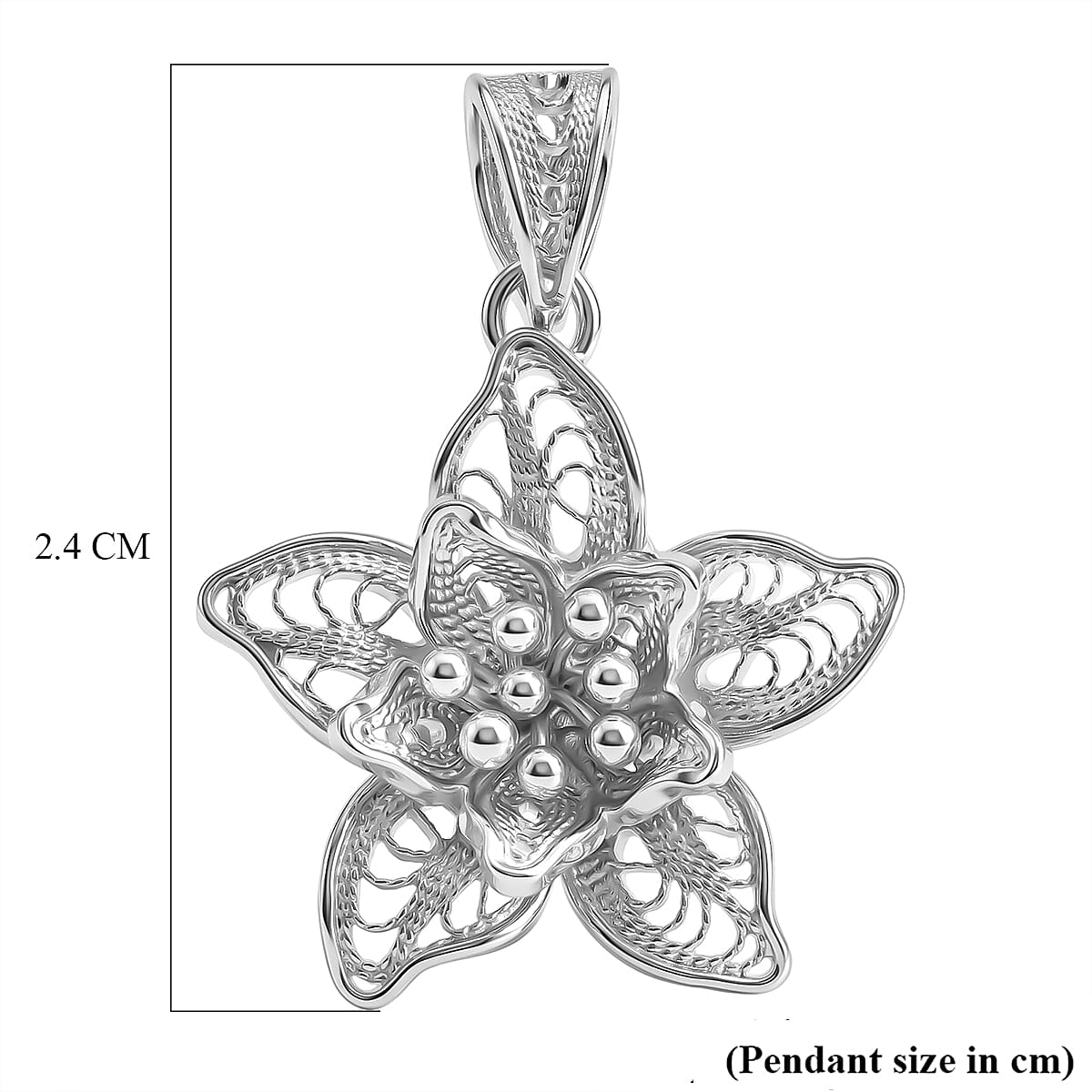 Royal Bali Collection - Sterling Silver Star Pendant