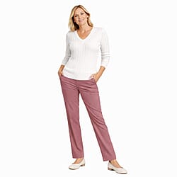 Pure and natural V neck cable Jumper
