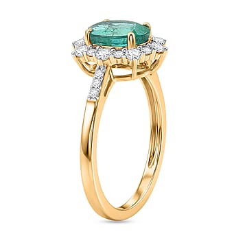 https://tjcuk.sirv.com/Products/85/2/8522627/9K-Yellow-Gold-AAA-Emerald-White-Diamond-Halo-Ring-1-43-Ct-Gold-Wt-1-9_8522627_3.jpg?w=342&h=342