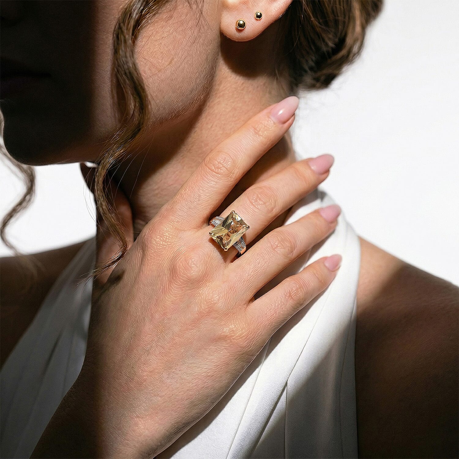 The Heirloom Collection - Rhapsody 18K Yellow Gold AAAA Natural Turkizite & VS-E-F Natural Diamond Ring 10.05 Ct