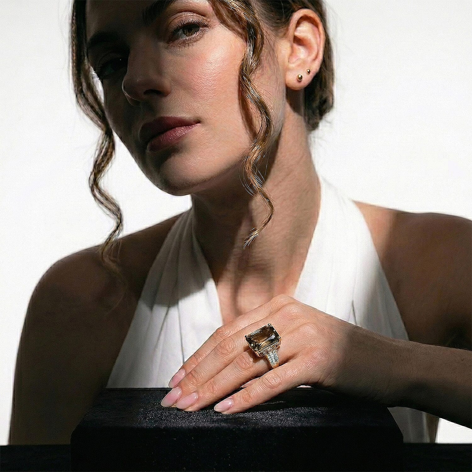 The Heirloom Collection - Rhapsody 18K Yellow Gold AAAA Natural Turkizite & VS-E-F Natural Diamond Ring 10.05 Ct