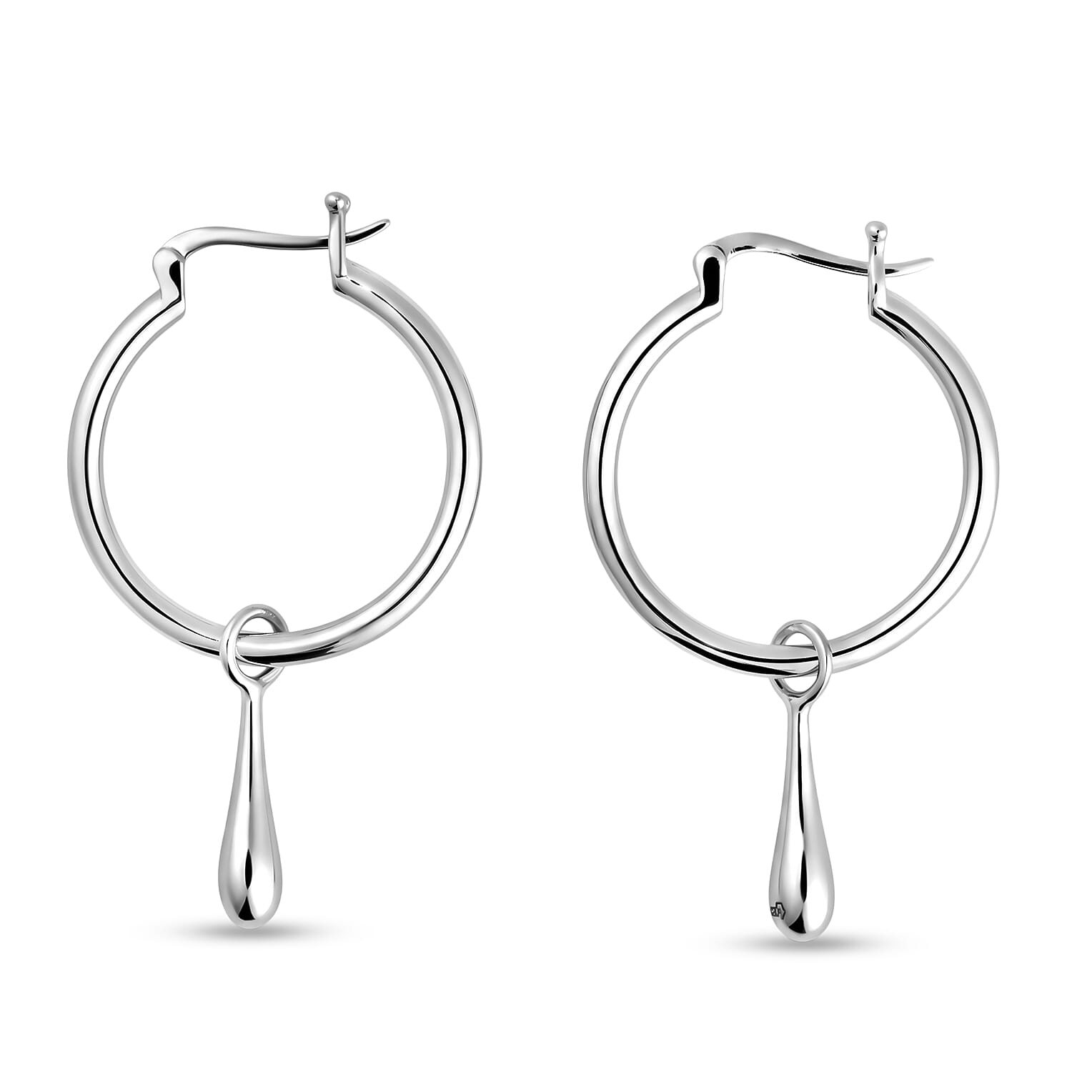 LUCY Q - Rhodium Overlay Sterling Silver Earring with Clasp