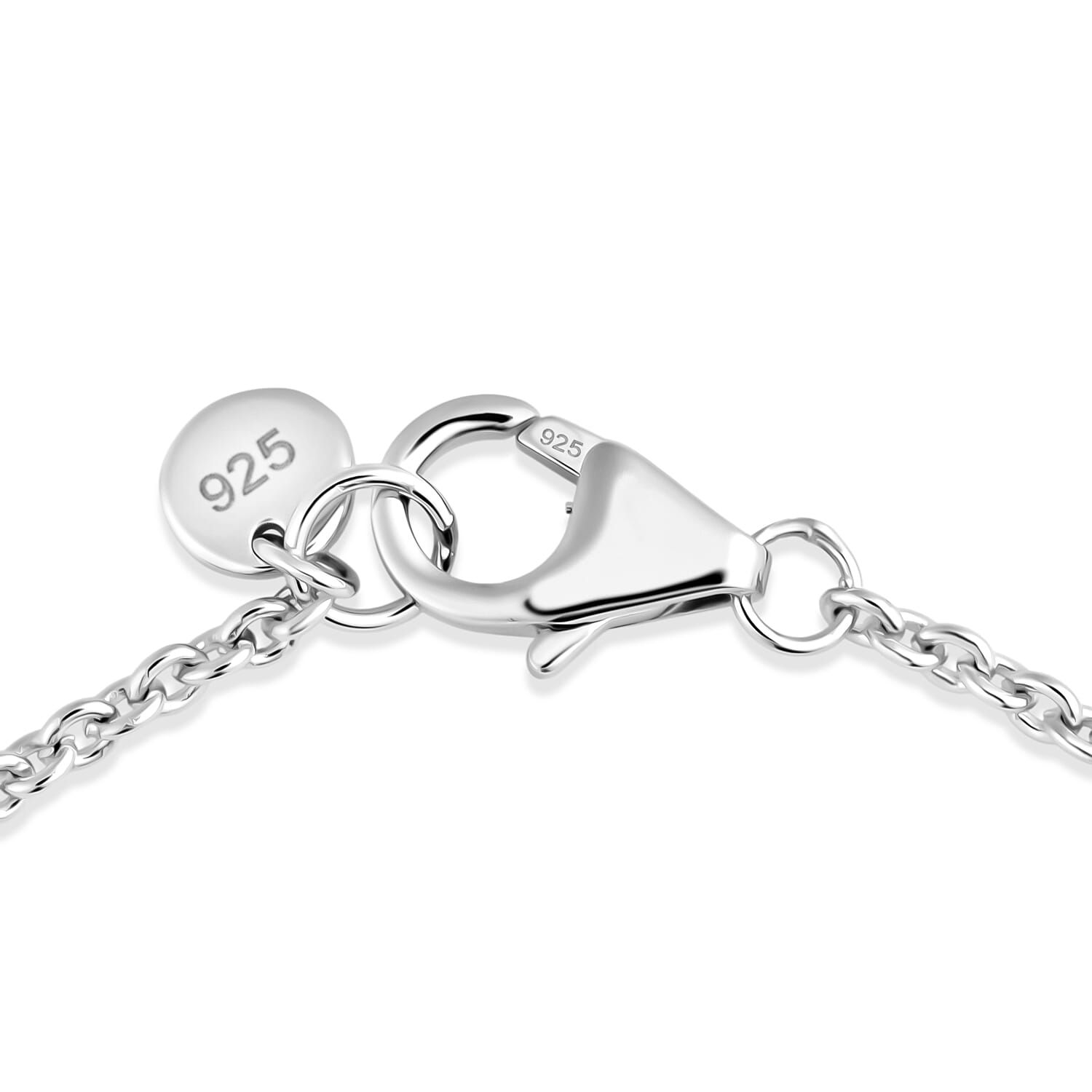 LUCY Q - Rhodium Overlay Sterling Silver Bracelet (Size - 7.5)