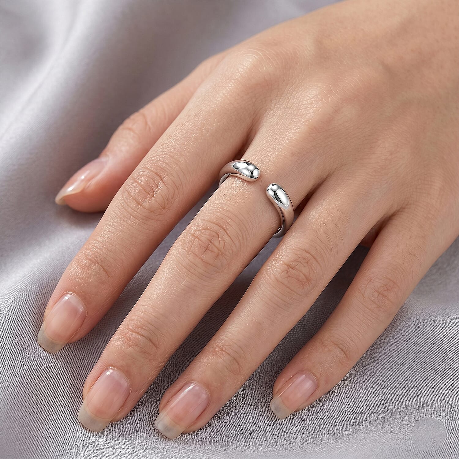 LUCY Q - Rhodium Overlay Sterling Silver Ring