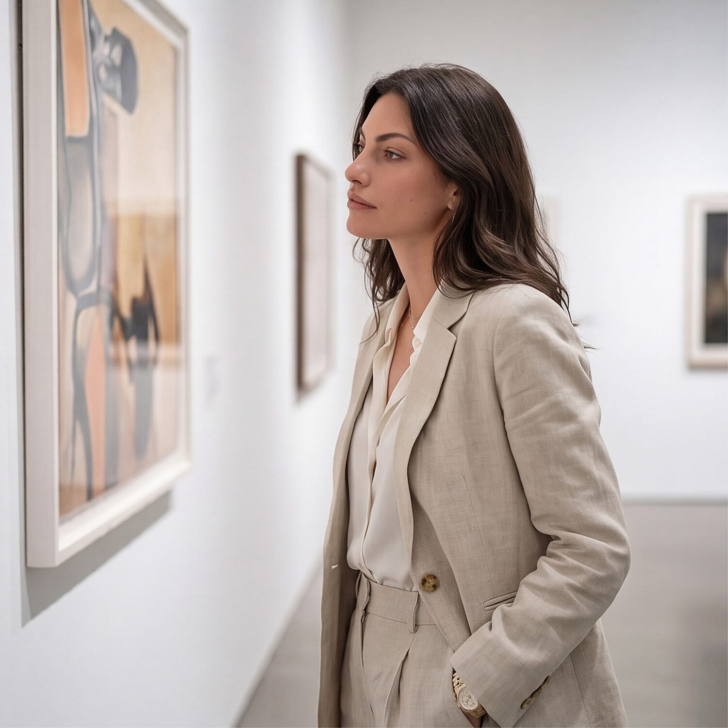 Charlotte West Linen Blazer