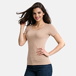 Palms Ladies Short Sleeve Lightweight Top 