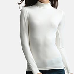 Palms Ladies Long Sleeve Lightweight Turtleneck Top 