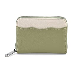 Leather Patterned Wallet (Size 11x8x2 cm) - Black
