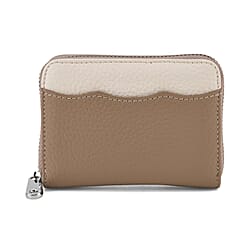 Leather Patterned Wallet (Size 11x8x2 cm) - Black