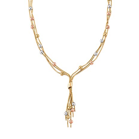 Necklace (Size - 20-2 Ext) in Gold, Rose & Silver Tone