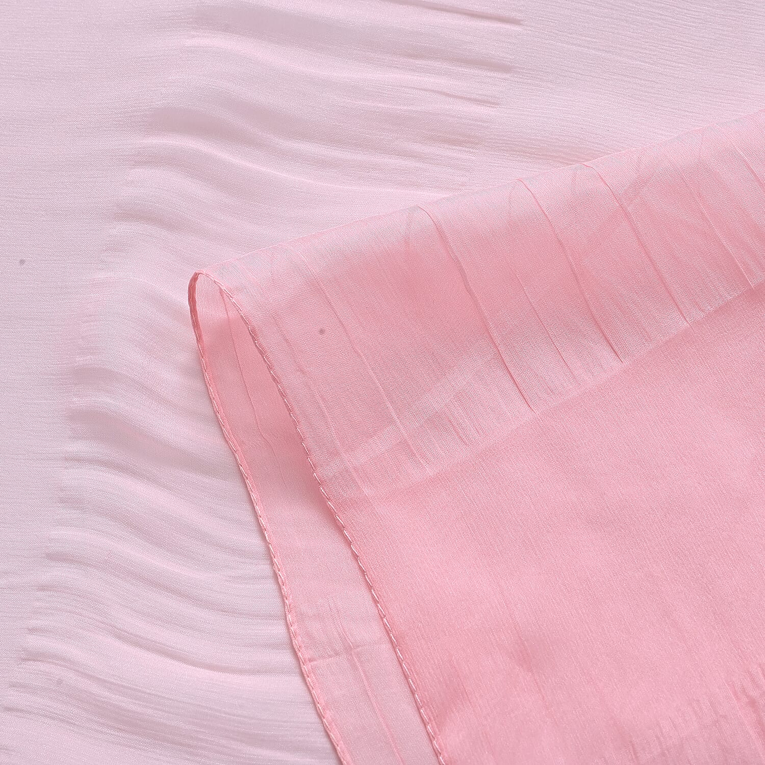 La Marey 100% Mulberry Silk Scarf (196 x 97cm) - Pink