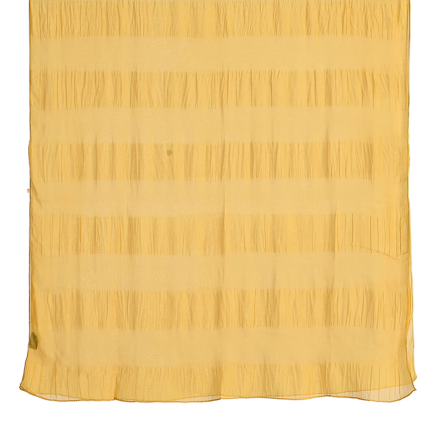 La Marey 100% Mulberry Silk Scarf (198 x 98cm) - Yellow