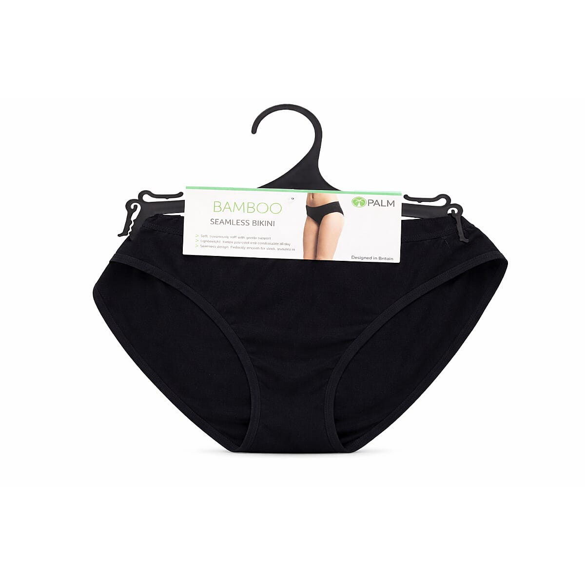 Palms Ladies Breathable Soft Bamboo-Blend Pack Of 2 Bikini Briefs 