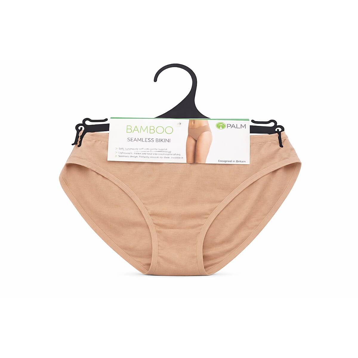 Palms Ladies Breathable Soft Bamboo-Blend Pack Of 2 Bikini Briefs 