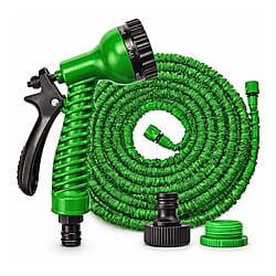 100ft Expandable Garden Hose with 7-Mode Spray Gun