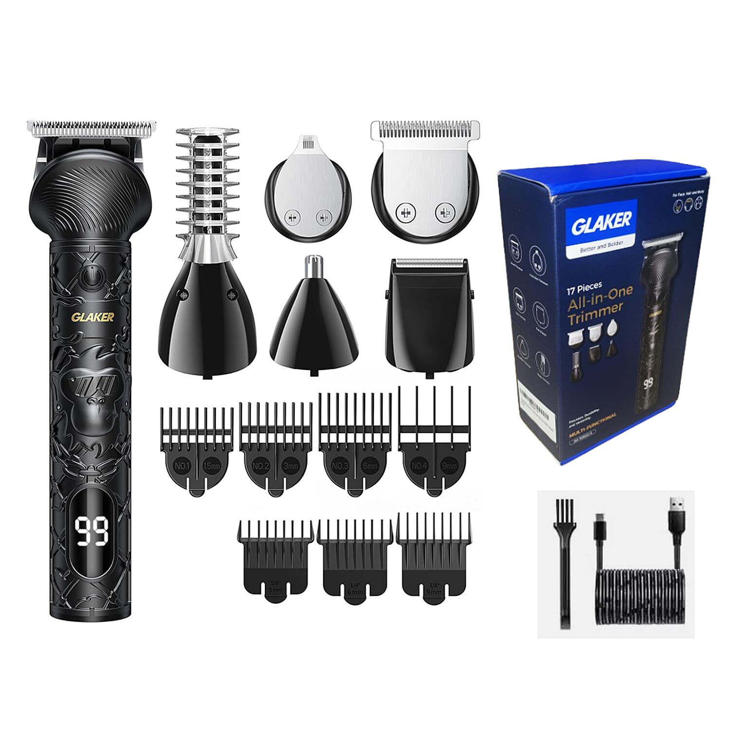 GLAKER-17-Piece-All-in-One-Trimmer