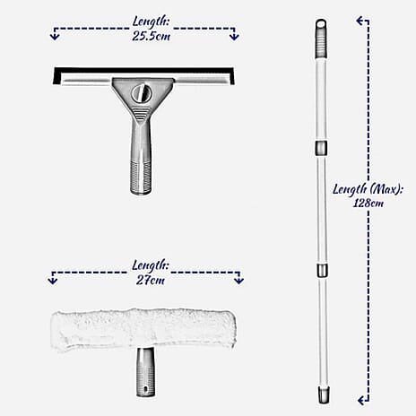 5 in 1 Window Cleaning Set (2 x Cleaning Cloths)