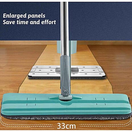 Aqua Laser Easy Flat Mop (1 x Replacement Cloth) - Green