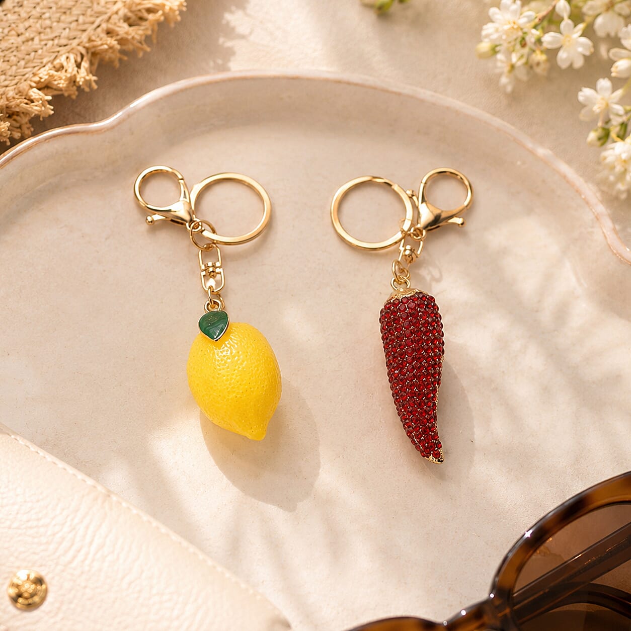 Keychain (Size - One Size) - Yellow Red