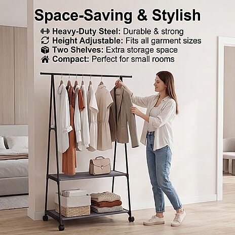 Hight Adjustable Clothes Rack (84x43x156cm)