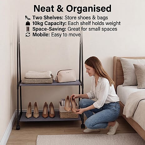 Hight Adjustable Clothes Rack (84x43x156cm)