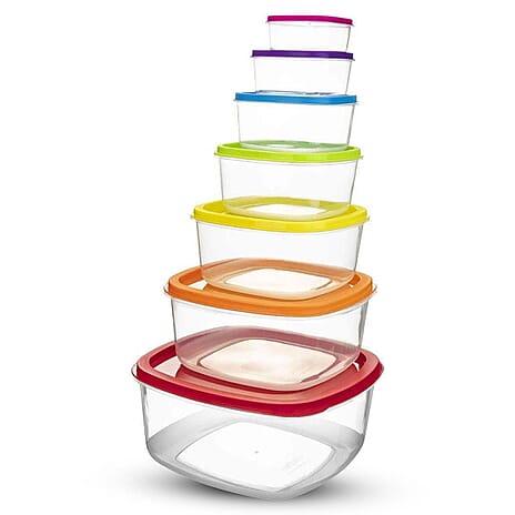 Set of 7 - Storage Container - White