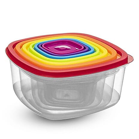 Set of 7 - Storage Container - White