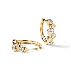 EverTrue - Natural White Diamond Hoop Earring 4.00 Ct.