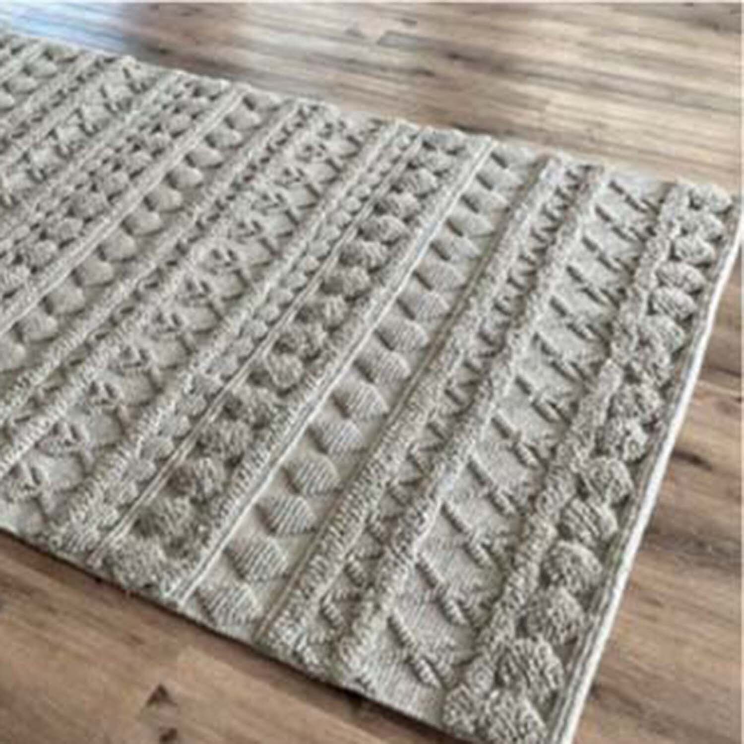Zephyr Wool Rug (70 x 140 cm) - Grey