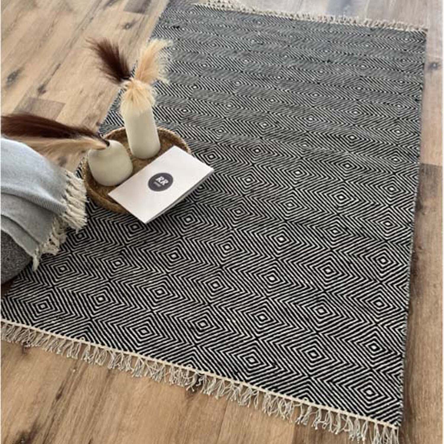 IW Special Wool Rug and Door Mat - Black