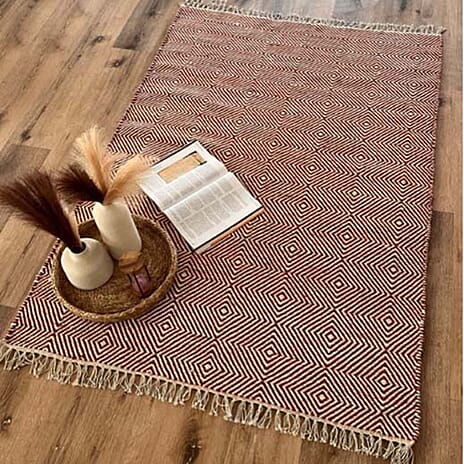 IW Special Wool Rug and Door Mat - Orange