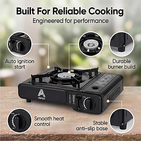 Portable Gas Stove - Black
