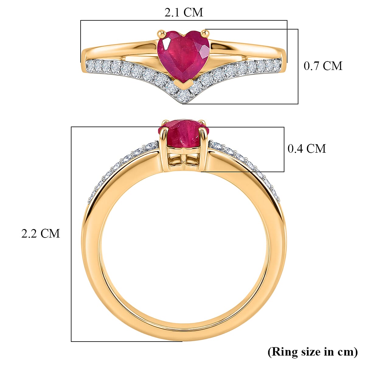 D'Joy White Zircon Fancy Ring in Sterling Silver