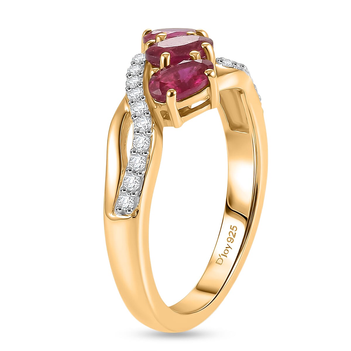 D'Joy White Zircon Fancy Ring in Sterling Silver