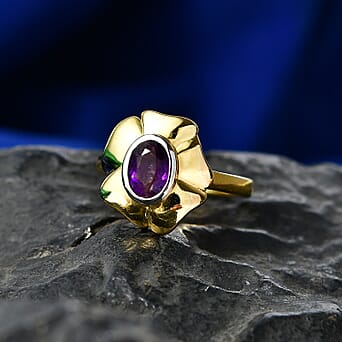 https://tjcuk.sirv.com/Products/85/2/8527145/EverTrue-African-Amethyst-Solitaire-Floral-Ring-in-Yellow-Gold-Tone_8527145_2.jpg?w=342&h=342