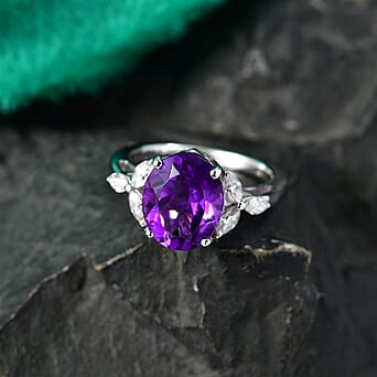 https://tjcuk.sirv.com/Products/85/2/8527269/D-Joy-African-Amethyst-Moissanite-Main-Stone-With-Side-Stone-Ring-in-R_8527269_2.jpg?w=342&h=342
