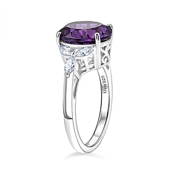https://tjcuk.sirv.com/Products/85/2/8527269/D-Joy-African-Amethyst-Moissanite-Main-Stone-With-Side-Stone-Ring-in-R_8527269_3.jpg?w=342&h=342