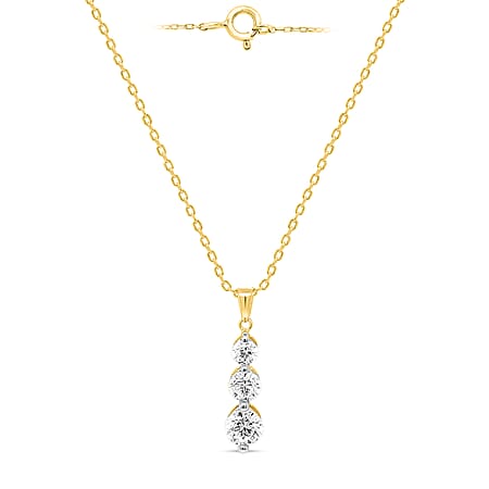 14K Yellow Gold White Diamond Pendant 0.50 Ct. 14K Yellow Gold White Diamond Pendant 0.50 Ct.