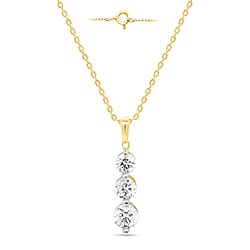 New York Close Out Deal-14K Yellow Gold Natural Diamond I1-I2-GH Pendant 1.00 Ct.