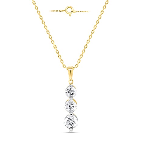 FIND OF THE MONTH- New York Close Out Deal-14K Yellow Gold Natural Diamond Pendant 1.00 Ct.