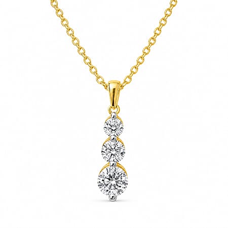 New York Close Out Deal-14K Yellow Gold Natural Diamond I1-I2-GH Pendant 1.00 Ct.