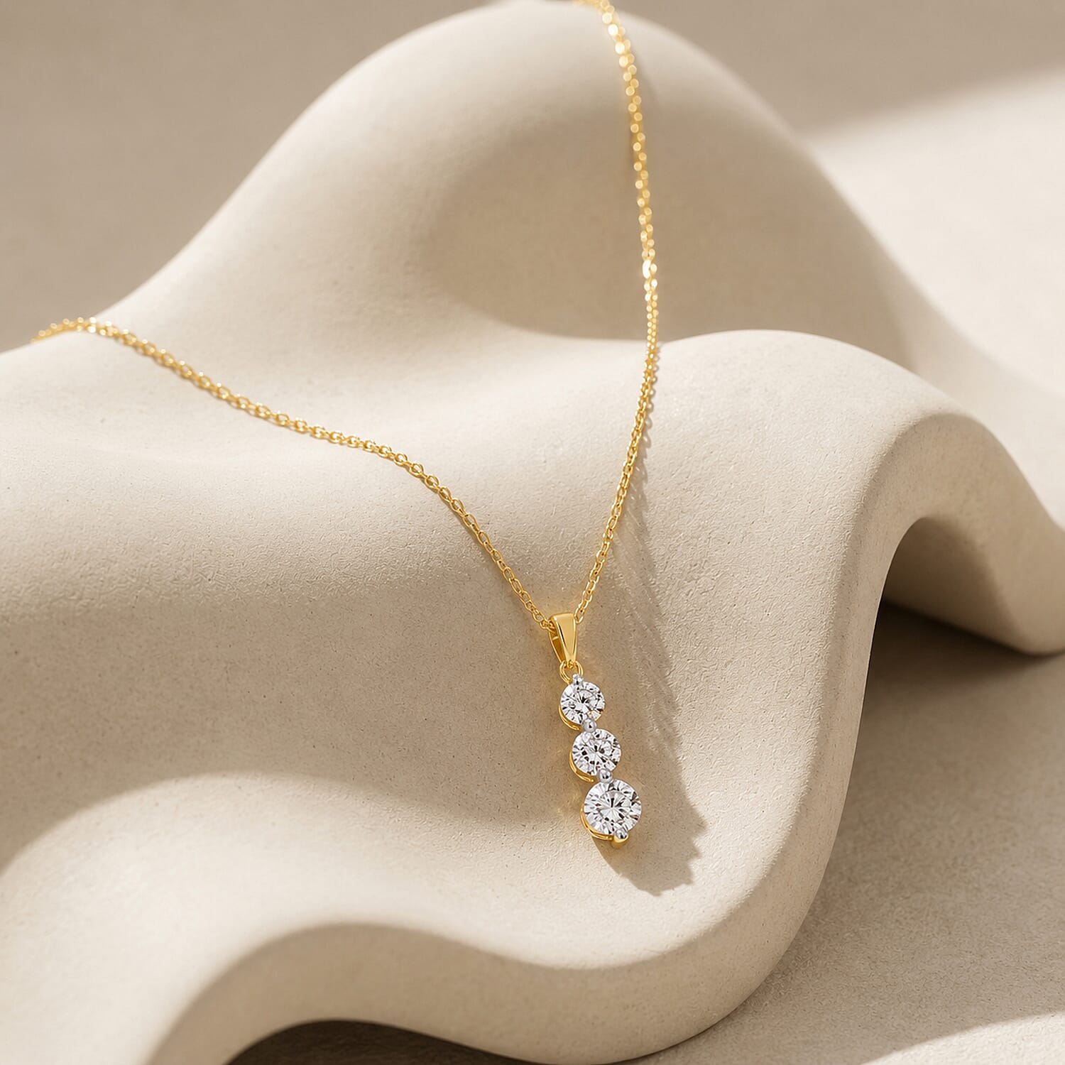 New York Close Out Deal-14K Yellow Gold Natural Diamond I1-I2-GH Pendant 1.00 Ct.