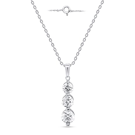 New York Close Out Deal-14K White Gold Natural Diamond I1-I2-GH Pendant 1.00 Ct.