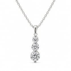 New York Close Out Deal-14K White Gold Natural Diamond I1-I2-GH Pendant 1.00 Ct.