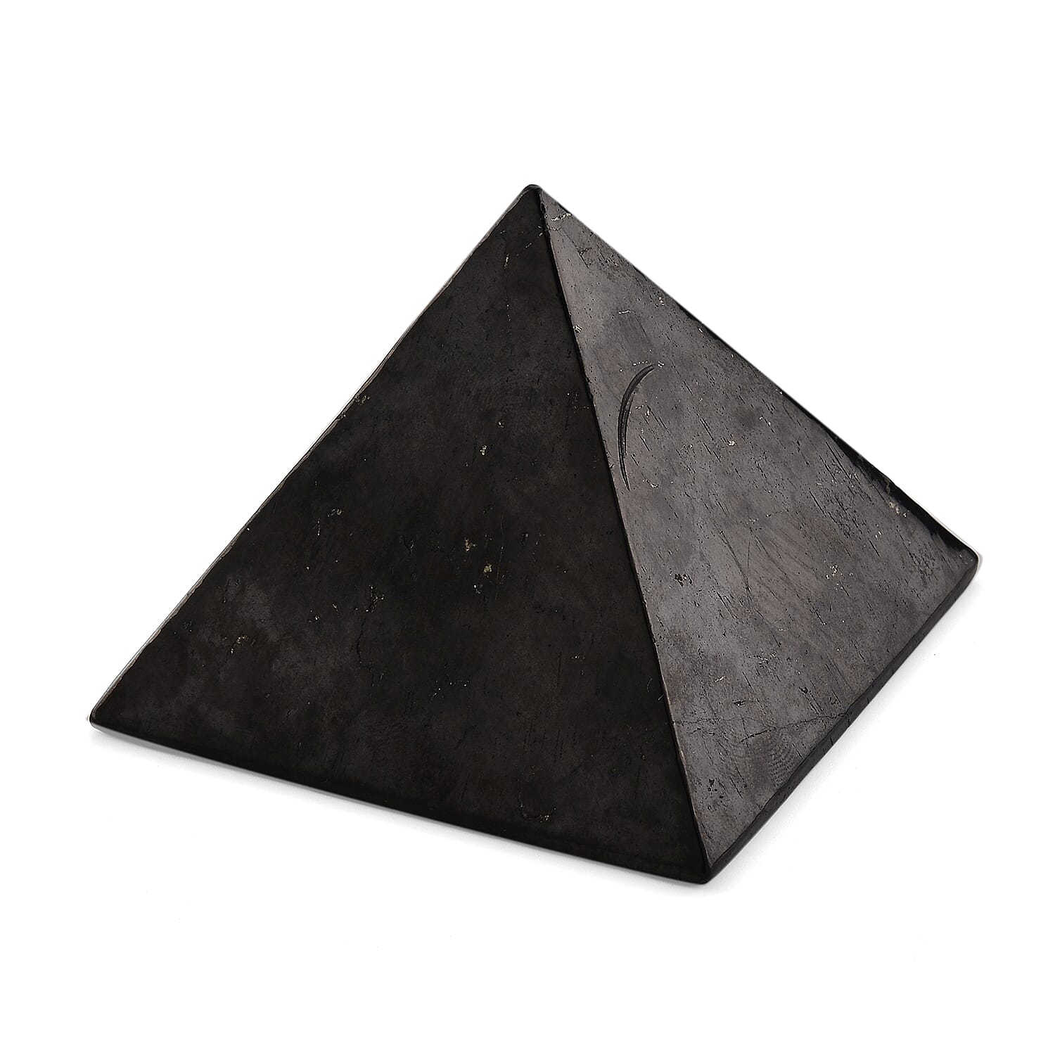 20TH Anniversary Exclusive - GENOA - Natural Shungite Pyramid Table Clock 1200.00 Ct