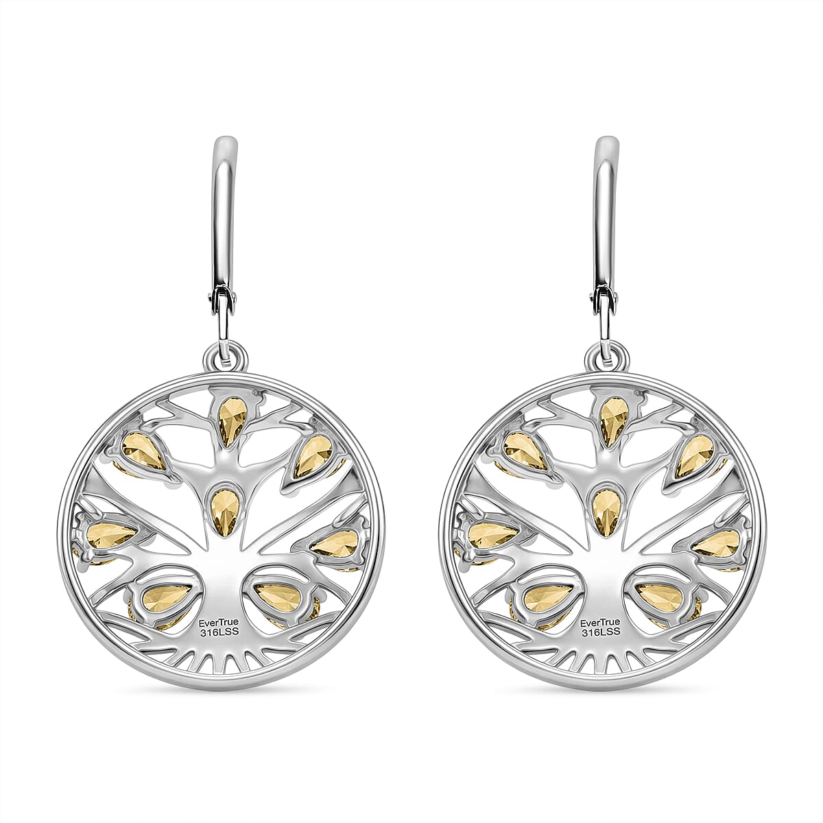 EverTrue - Citrine Earring with Lever Back 3.22 Ct.