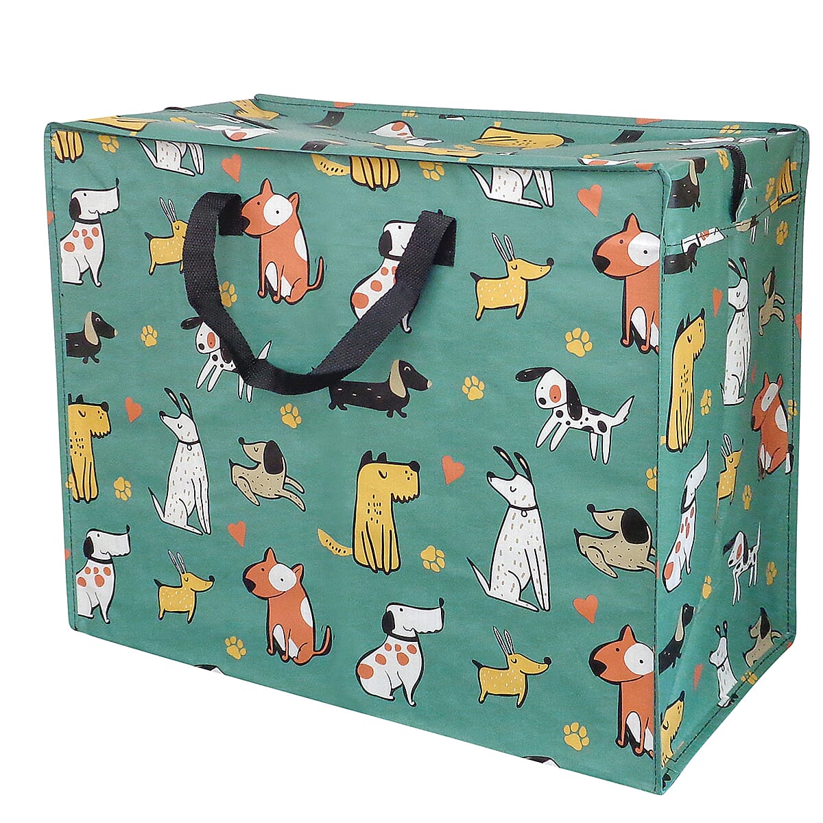 Jumbo Dog Printed Storage Bag (58 x 30cm) - Green